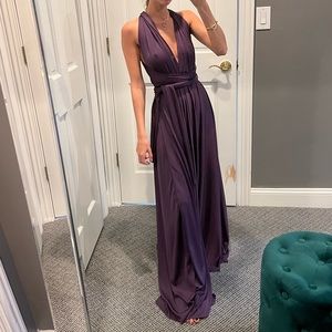 purple plum gown